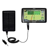 Solar Powered Rechargeable External Battery Pocket Charger for the Magellan Roadmate 9055 - uses Gomadic TipExchange Technology