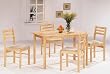 Maple Finish 5 Piece Dining Set By Coaster Furniture