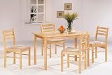 Maple Finish 5 Piece Dining Set By Coaster Furniture