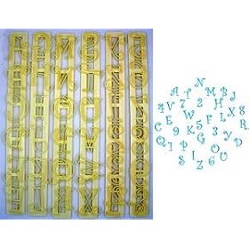 FMM Funky Alphabet & Number Cutter Upper Case