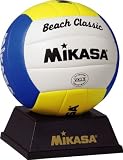 ＜ビーチバレーボール＞MIKASA(ミカサ) 記念品用マスコット 白/黄/青 VX1.5の画像