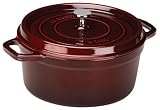Staub 5-Quart Round Cocotte, Grenadine