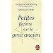 Petites le�ons sur le grec ancien