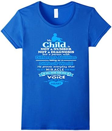 Special Needs / Autism / Down Syndrome T-Shirt. Boy Version - Female XL - Royal Blue