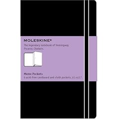 Moleskine Memo Pockets Pocket: Pocket Size. F�chermappe mit Taschen. Gummiband-Verschlu�