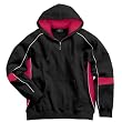 Victory Hooded Sweatshirt, Black/Red/White