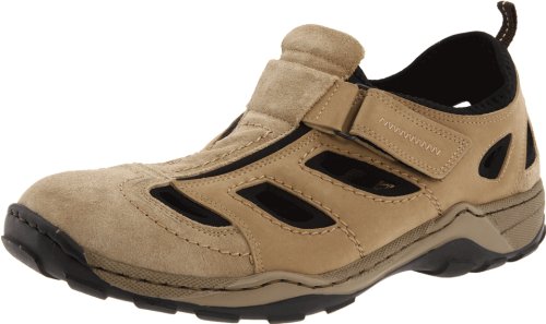 Rieker Mens 08075 Rene 75,Beige/Black Leather,40 EU/7.5 M US