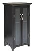 Winsome Wood Wine Cabinet with French Doors, Espresso