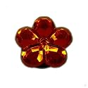 Blume leuchtrot - Rhinestone, style your Crocs Fun Clips
