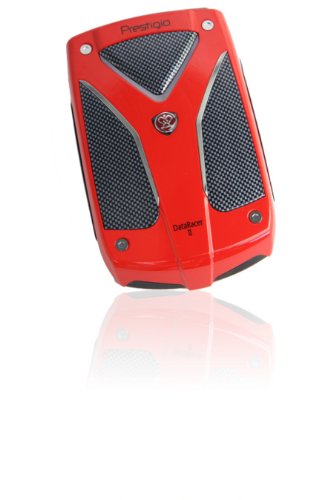 Prestigio PDR2URD320A Data Racer II 320GB externe Festplatte (6,4 cm (2,5 Zoll), 5400rpm, eSATA, USB 3.0) schwarz / rot
