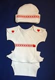 White Hearts Valentines Swing Dress Set (Four preemie & newborn sizes)