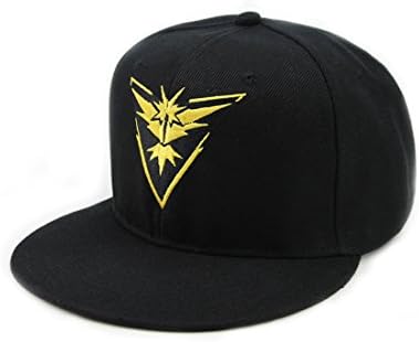 Miss Swordsman Pokemon Ash Ketchum Baseball Snapback Cap Trainer Hat Pikachu Cosplay for Adult Embroidered（Craftsmanship：embroidery. Not printing） (Yellow)