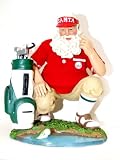 Kurt Adler Fabriche Kneeling Golf Santa