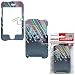 Multi Color Shooting Star Comet Hard Skin Snap on Cover Case for Apple Ipod Touch Itouch 2nd Gen 3rd Gen + Microfiber Cell Phone Bag + Case Opener Pick
