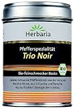 Herbaria "Trio Noir" Pfeffer schwarz, 1er Pack (1 x 90 g Dose) - Bio