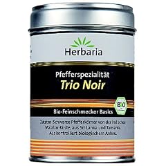 Herbaria "Trio Noir" Pfeffer schwarz, 1er Pack (1 x 90 g Dose) - Bio