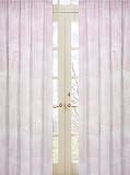 Pink French Toile Window Treatment Panels - Set of 2