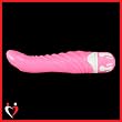 G-spot Vibrator Silicone Ribbed Waterproof (Pink)