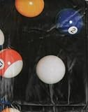 7 ' or 8' Pool - Billiard Table Cover Pool Ball Design Black