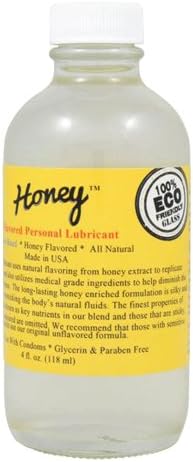 Honey Flavored Water Based Lubricant, 4 Ounce