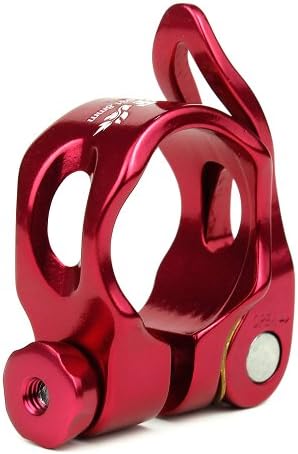 Neoto Road Bike MTB 31.8mm/34.9mm Red Seat Post Seatpost Clamp Quick Release QR (red, 34.9mm)