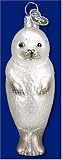 Old World Christmas Ornament Seal Pup #12245