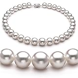 White 12-15mm AAA South Sea Pearl Necklace 16 inch Choker Length
