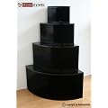 Retro W�rfel Wandregal Cubes Regal Eckregal 4er Set schwarz