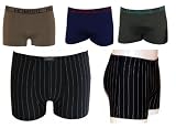 Produkt-Bild: 5 er Pack Herrenboxer-Retroshorts Microfaser mit Elasthan - 3 Classic Hombre + 2 Nadelstreifen - limitieres Sonderpaket by COOL24