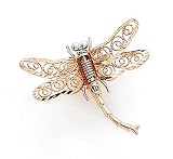 14k Two-Tone Dragonfly Pin - JewelryWeb