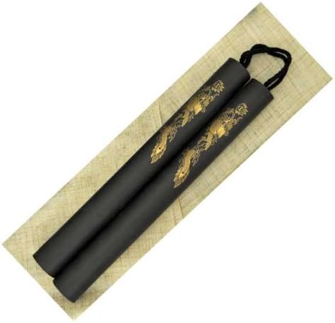 Fury Sporting Cutlery - Nunchaku, 12 in. Foam Trainer w/Cord, Black