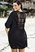 swimsuitsforall Women's Cotton Big Shirt With Crochet