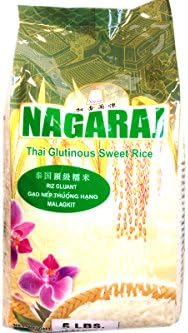Thai Glutinous Sweet Rice - 5lbs (Pack of 3)
