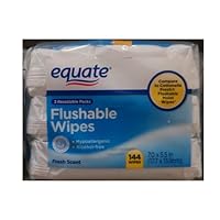 Equate Flushable Wipes 3-Pack Compare to Cottonelle Fresh Flushable Wipes