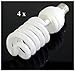 Cowboystudio Full Spectrum Light Bulb- Four 45W Photography Photo CFL 5500K - Daylight balanced pure white light