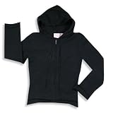 Fast Forward NYC - Girls Long Sleeve Light Weight Hoodie Sweater, Black