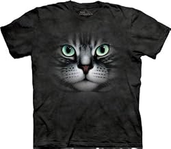The Mountain Emerald Eyes Cat Face Adult Tee T-shirt