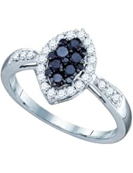 0.56CT BLACK DIAMOND FASHION RING
