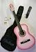 Musical Instruments : 38" Pink Acoustic Guitar w/ Carrying Case & Accessories