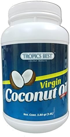 1 Gallon Coconut Oil (3.8 Quarts) - 100% USDA Certified Organic Virgin