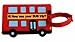 Luggage Tag - Bus - Red RS.89.00