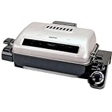 41yWLXtlHLL. SL160  New Sanyo 1100 Watt Electric Roaster Cool Touch Handles Removable Lid Grill Drip Pan Easy Cleaning