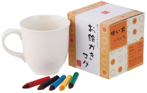 レインボーキット 和マグ (絵やメッセージを書いて電子レンジで数分温めるだけで簡単に出来ます) SAN1771