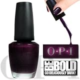 OPI Nails Lincoln Park At Midnight Purple Nail Lacquer/Polish - Deliciously Dark Colour D01