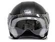 Black Leather Air Force Pilot Open Face Motorcycle Scooter Helmet DOT (XLarge)