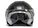 Black Leather Air Force Pilot Open Face Motorcycle Scooter Helmet DOT (Large)