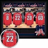 Washington Capitals NHL Customized "Locker Room" 11" x 14" Photograph - Black Frame