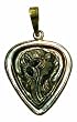 Serafina Cameo Pendant Carnelian Conch Shell Master Carved Sterling Silver 18k Gold Overlay