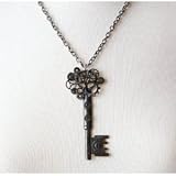 Antique Style Key Gear Necklace