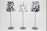 Set of 3 Black / white Design Lamp Tealight Holders B7208695